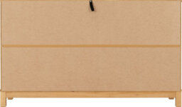 Seconique Corona Rattan 2 Door 2 Drawer Sideboard In Distressed Wax Pine And Rattan Effect - thumbnail 8