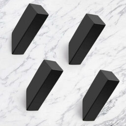 Matte Black Wall Hooks Made Of Heavy-Duty Sus 304 Stainless Steel For Bathroom, Bedroom, Coat Rack, Dressing Room - thumbnail 1