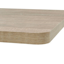 Vidaxl Bistro Table Mdf And Steel Square 80X80X75 Cm Oak Colour - thumbnail 5