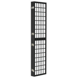 Berkfield Folding 5-Panel Room Divider Japanese Style 200X170 Cm Black - thumbnail 4