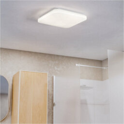 Loops Sleek Modern White Led Ceiling Light For Indoor Home Use - Perfect For Bathrooms - thumbnail 1