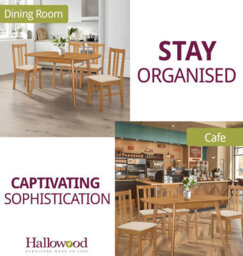 Hallowood Furniture Aston Butterfly Extending Table With 4 Chairs (Light Oak Colour) - thumbnail 6