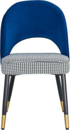 Hygrad Built to Survive Set Of 2 Dining Chairs Velvet Padded Seat Metal Legs Kitchen Chair Home Office Set - thumbnail 4
