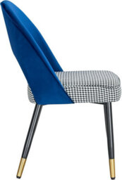 Hygrad Built to Survive Set Of 2 Dining Chairs Velvet Padded Seat Metal Legs Kitchen Chair Home Office Set - thumbnail 3