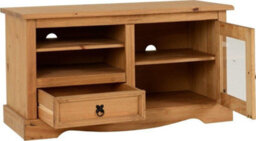 Seconique Corona Tv Entertainment Unit In Distressed Waxed Pine Finish - thumbnail 2
