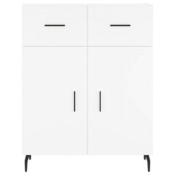 Berkfield Highboard White 69.5X34X180 Cm Engineered Wood - thumbnail 8