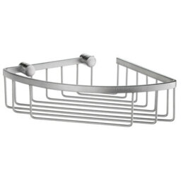 Smedbo Chrome Corner Shower Basket Wall Mounted Soap Caddy