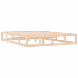 Berkfield Bed Frame 140X190 Cm Solid Wood - thumbnail 4