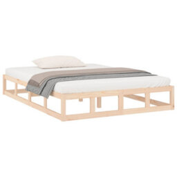 Berkfield Bed Frame 140X190 Cm Solid Wood - thumbnail 3