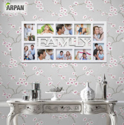 Arpan Family Multi Aperture Photo Picture Frame - Holds 10 X 6''x4'' Photos (White Family) - thumbnail 2
