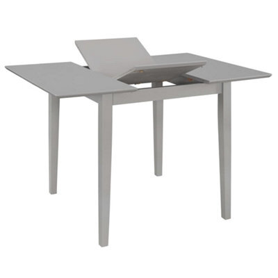 Berkfield Rustic Extendable Dining Table Grey (80-120)X80X74 Cm Mdf - image 1