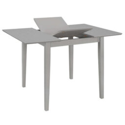 Berkfield Rustic Extendable Dining Table Grey (80-120)X80X74 Cm Mdf