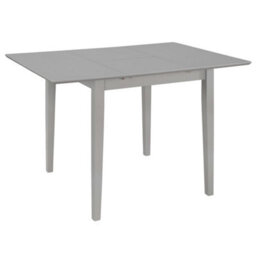 Berkfield Rustic Extendable Dining Table Grey (80-120)X80X74 Cm Mdf - thumbnail 2