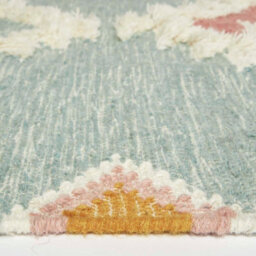 Homescapes Tenali Blue Kilim Wool Rug 120 X 170 Cm - thumbnail 4