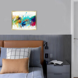 "AK Frames 19X13"" Gold Poster Frame - Modern Picture Frame For Wall Art, Prints And Photos - Durable And Stylish Display Frame" - thumbnail 5
