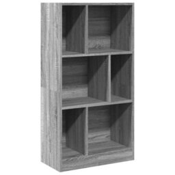 Berkfield Bookcase Grey Sonoma 57X28.5X107.5 Cm Engineered Wood - thumbnail 2