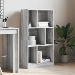 Berkfield Bookcase Grey Sonoma 57X28.5X107.5 Cm Engineered Wood - thumbnail 3