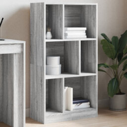 Berkfield Bookcase Grey Sonoma 57X28.5X107.5 Cm Engineered Wood - thumbnail 1
