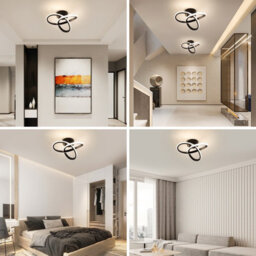 Pheashine Modern Led Ceiling Light , 4500K Neutral Light, Modern Flush Mount Ceiling Light For Hallway, Kitchen, Bedroom - thumbnail 7