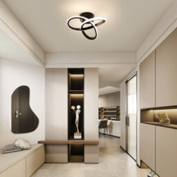 Pheashine Modern Led Ceiling Light , 4500K Neutral Light, Modern Flush Mount Ceiling Light For Hallway, Kitchen, Bedroom - thumbnail 8
