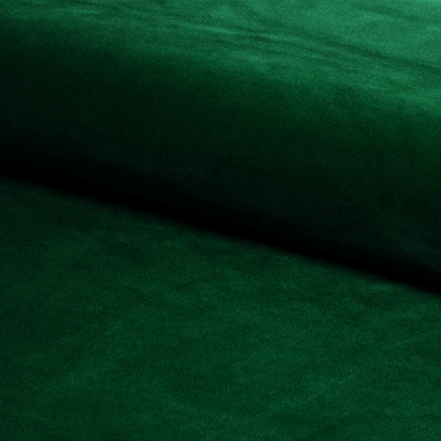 120Cm Riga Ottoman Storage Box With Wooden Legs, Forest Green Velvet Upholstered Chesterfield Storage Ottoman Box - image 1