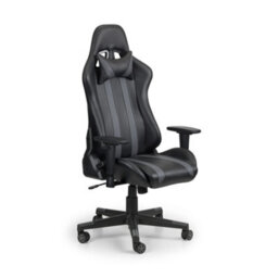 Julian Bowen Meteor Swivel Office Gaming Chair With Adjustable Arms, Back Tilt, 360 Spin, Height: 135 X Width: 55 X Depth: 67.5Cm - thumbnail 2