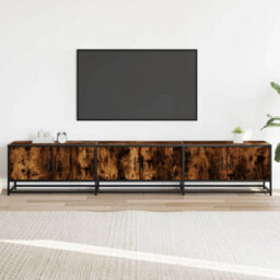 Berkfield Tv Cabinet Smoked Oak 210X35X41 Cm Engineered Wood - thumbnail 3