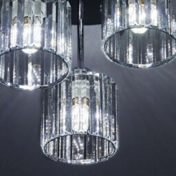 Thehotsale 3-Light Crystal Ceiling Light Luxury Crystal Chandelier For Dining Room & Living Room - thumbnail 3