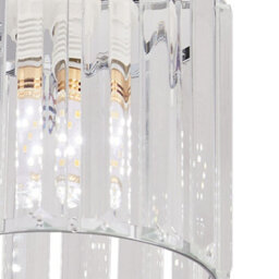 Thehotsale 3-Light Crystal Ceiling Light Luxury Crystal Chandelier For Dining Room & Living Room - thumbnail 5