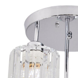 Thehotsale 3-Light Crystal Ceiling Light Luxury Crystal Chandelier For Dining Room & Living Room - thumbnail 4