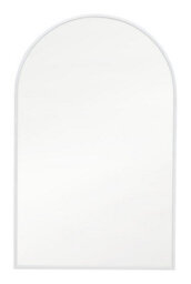 Mirroroutlet The Arcus White Framed Arched Leaner/wall Mirror 190Cm X 120Cm - thumbnail 2