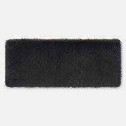 Ohs Soft Fluffy Runner Rug Anti-Slip Floor Mat, Black - 60 X 150Cm - thumbnail 5