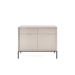 Arte Nova Sideboard Cabinet In Cashmere - Premium Laminated Board - Abs Edging - W104Cm X H83Cm X D39Cm - thumbnail 2