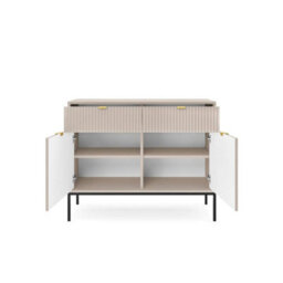 Arte Nova Sideboard Cabinet In Cashmere - Premium Laminated Board - Abs Edging - W104Cm X H83Cm X D39Cm - thumbnail 3
