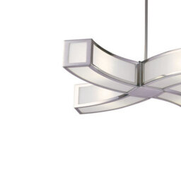 Luminosa Lighting Luminosa Duna Gu10 Pendant 4 Light L1/sgu10 Curved, Polished Chrome - thumbnail 4