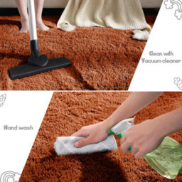 Ameha Shaggy Rug Super Soft Plush Fluffy Rust Area 120X170 Cm Carpet Bedroom Living Room Rugs - thumbnail 8