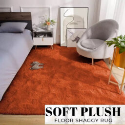 Ameha Shaggy Rug Super Soft Plush Fluffy Rust Area 120X170 Cm Carpet Bedroom Living Room Rugs - thumbnail 1