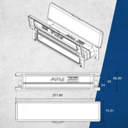 "UAP Limited Uap Iplate 12"" Mirror Polished Premium Stainless Steel Letterbox For Upvc Door Profiles 24 To 80mm" - thumbnail 5