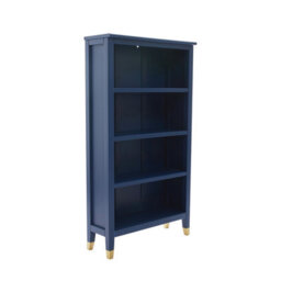 Cabinet Bits Palazzi Narrow Bookcase Blue H127 W69 D25Cm