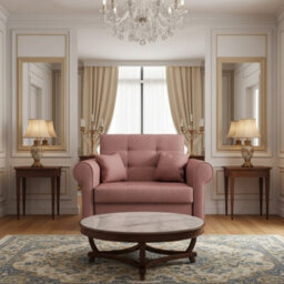 Viva I Silver Living Room Sofa Bed With Sleeping Function And Bedding Storage Polyurethane Foam 116X85X98Cm Pink - thumbnail 3