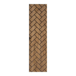Heze Furniture Trend Herringbone Pattern Door Tall Bathroom Cabinet - Gold Craft Oak & Black - thumbnail 3