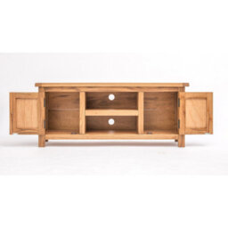 Cabinet Bits Trivento Light Wood 2 Door Tv Cabinet Wood Knob - thumbnail 4