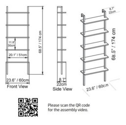 Decorotika Piante Bookcase Shelving Unit White - thumbnail 5
