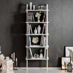 Decorotika Piante Bookcase Shelving Unit White - thumbnail 2