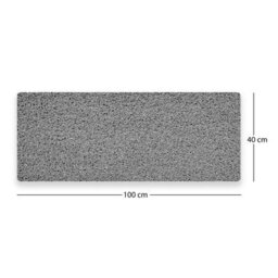 Nicoman Anti Slip Pvc Loofah Shower Mat  Anti Mould Washable Bath Mat - Rectangular 100X40 Cm - thumbnail 2