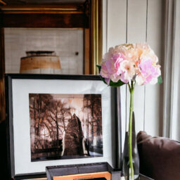 Artificial Silk Hydrangea Stem, Blush Pink. H42 Cm. - thumbnail 3