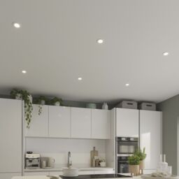 GoodHome Hodgkin Matt White Fixed Led Fire-Rated Neutral White Downlight Ip65, Pack Of 6 - thumbnail 2