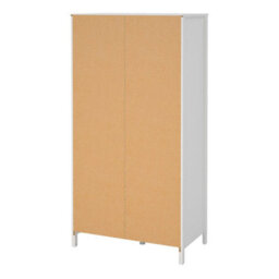 Wyld Haus Wildberry Matt White 2-Door Wardrobe With Mirror And 2 Drawers - thumbnail 6