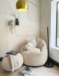 rucomfy Beanbags Rucomfy Adults Indoor Bean Bag Chair - Snug Oat Cinema Style - thumbnail 6
