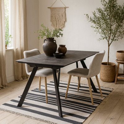 Wyld Haus Larkspur Black Ceramic Dining Table - image 1